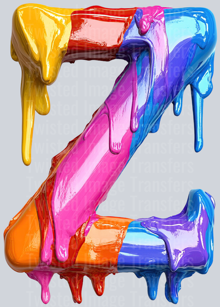 Z Color Drip DTF (direct-to-film) Transfer – Twisted Image Transfers