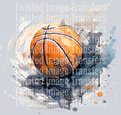 Grey Color Drip Basketball