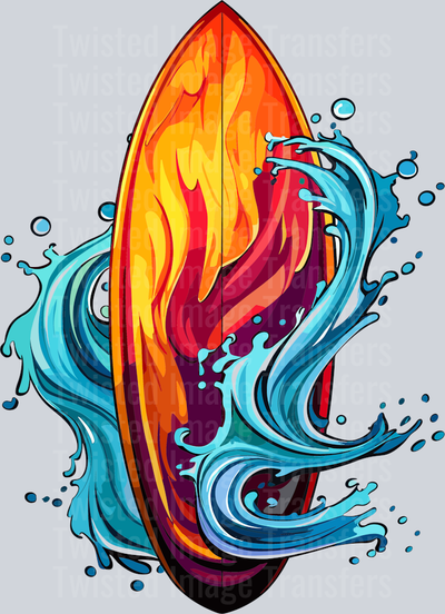 Surf Board Color Drip