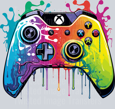 Gaming Controller Color Drip