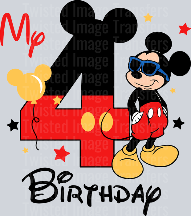 Mickey My 4 Birthday