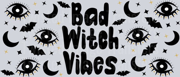 Bad Witch Vibes 16oz UV DTF Libby Wrap