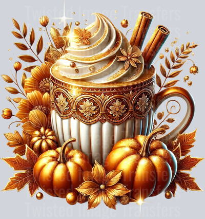 Fall Pumpkins with Flowers