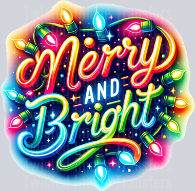 Merry and Bright Neon Glow