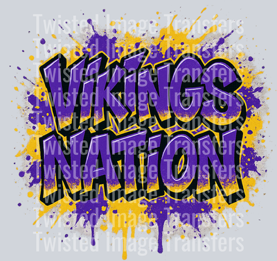 Color Drip Vikings Nation