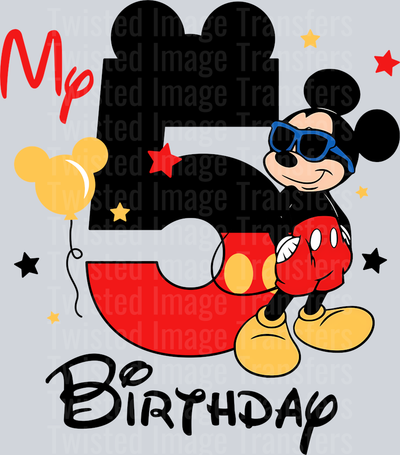 Mickey My 5 Birthday