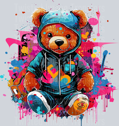 Teddy in Blue Color Drip