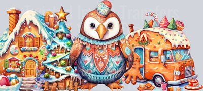 Owl Gingerbread Christmas