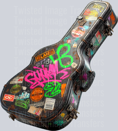 Color Drip Traveling Guitar Case_