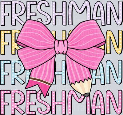 Stacked Freshman With Bow