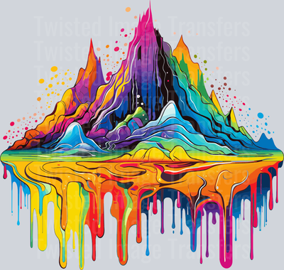 Mountains Color Drip