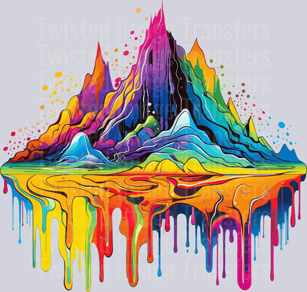Mountains Color Drip
