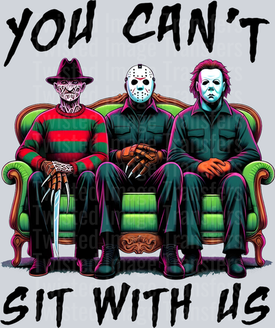 You Can_t Sit With Us on Green Couch Halloween
