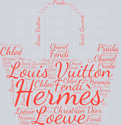 Name Brands in Red