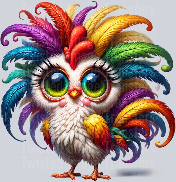 Standing Retro Hair Chicken