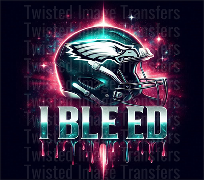 Philadelphia Eagles  I Bleed  Football Helmet With Team Logo_