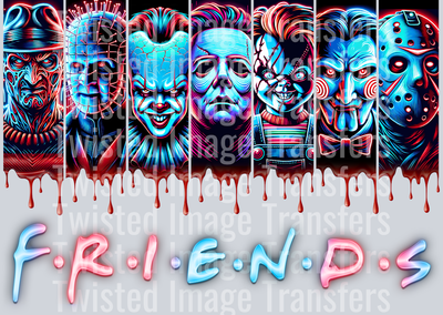 Color Drip Neon Friends