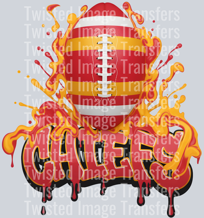 Color Drip Chiefs Ball Fire