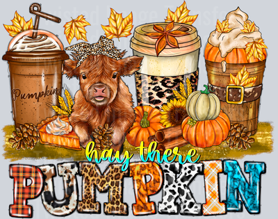 Hey There Pumpkin with a Cow
