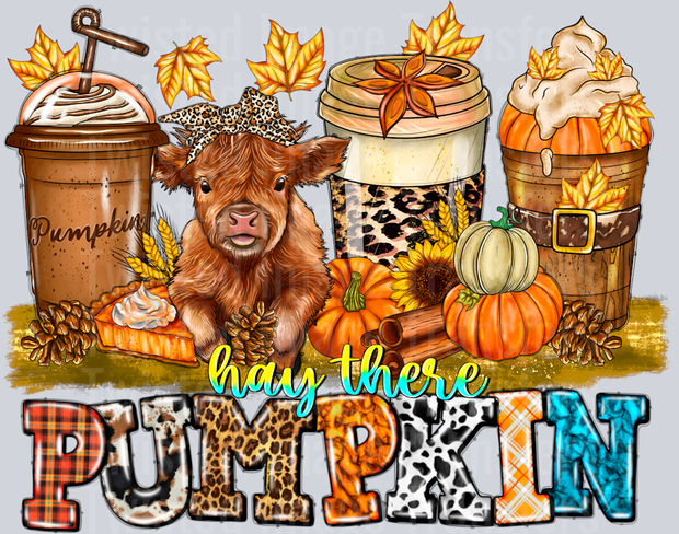 Hey There Pumpkin with a Cow