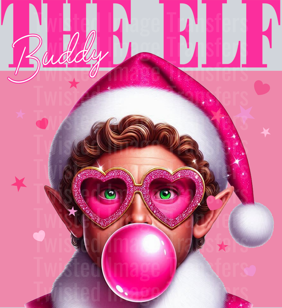 Buddy The Elf in Sparkling Pink – Twisted Image Transfers