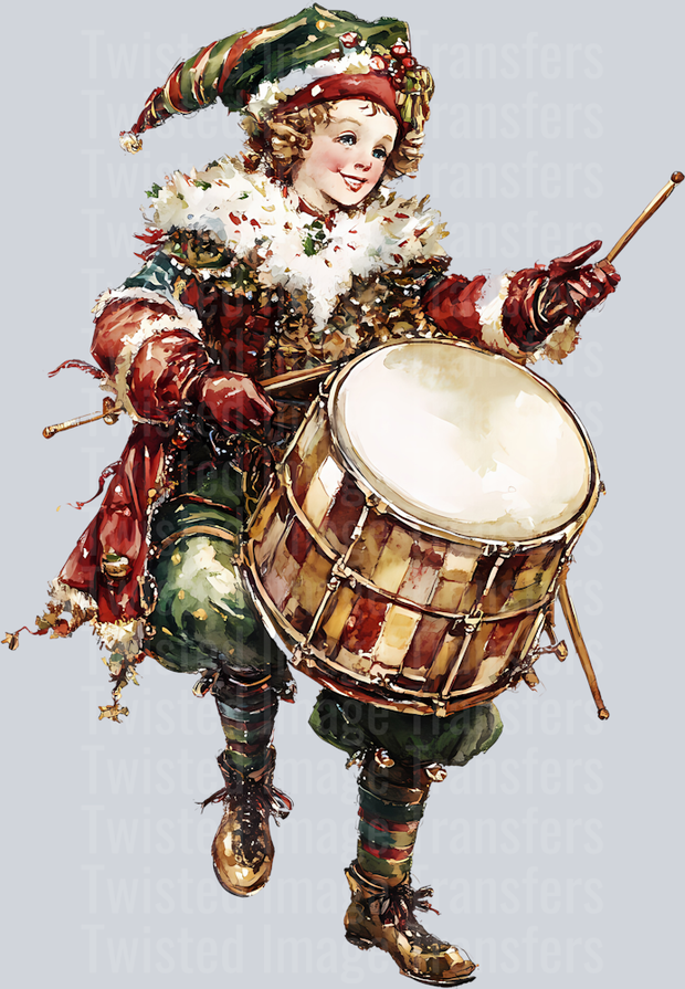 12 Days of Christmas Drummer in Red Coat