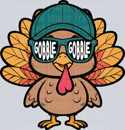 Gobble Gobble Glasses Turkey