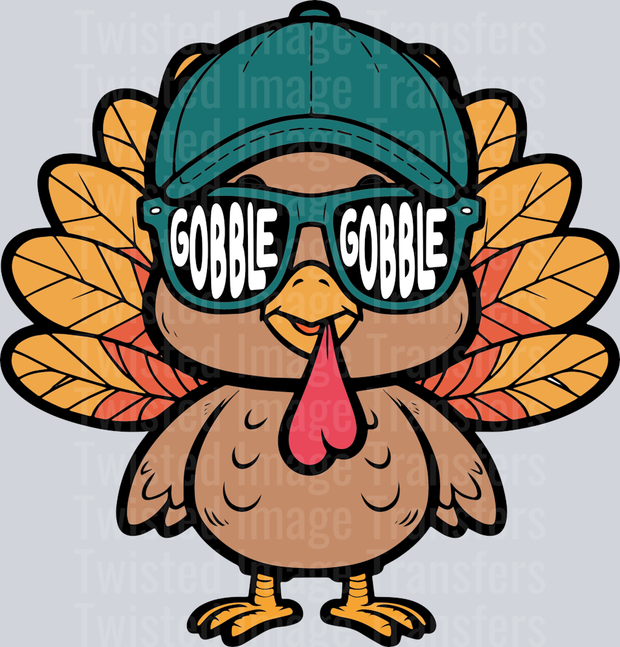 Gobble Gobble Glasses Turkey