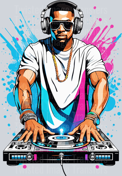 Man Mixing Color Drip