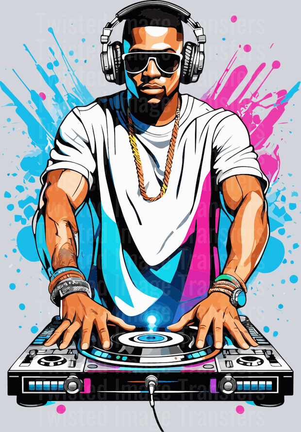 Man Mixing Color Drip