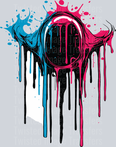 Oval Color Drip
