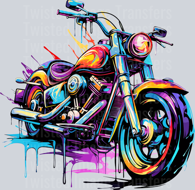 Blue & Purple Cycle Color Drip