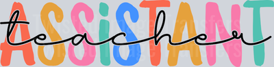 Teacher Assistance Colorful