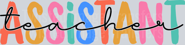 Teacher Assistance Colorful