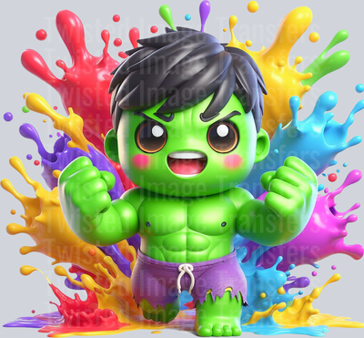 Color Drip Green Hulk